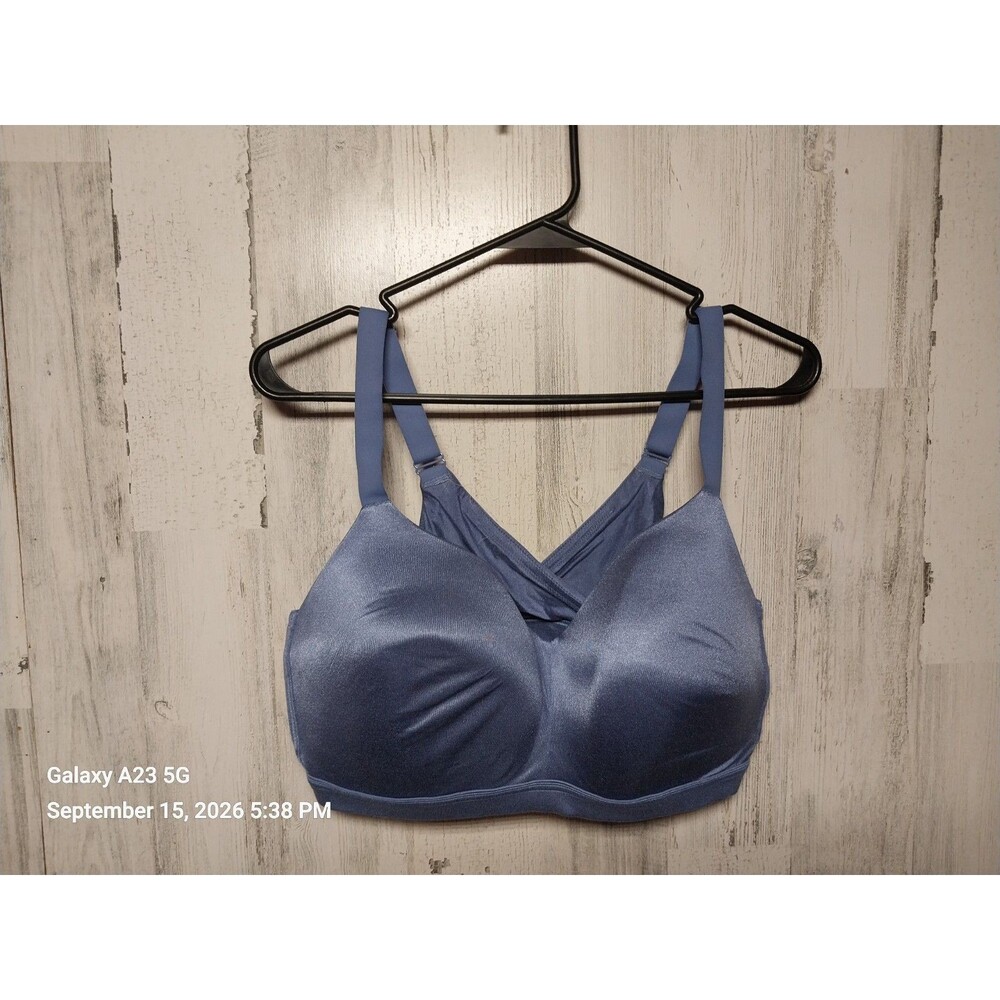 Cacique 42DD Blue Lightly Lined Lounge Bra